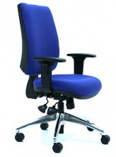 Ecco HB EC306A5. Adjustable Arms. Ergo 3 Lever, Gas Lift, Back Angle, Seat Tilt. Chrome Base Extra